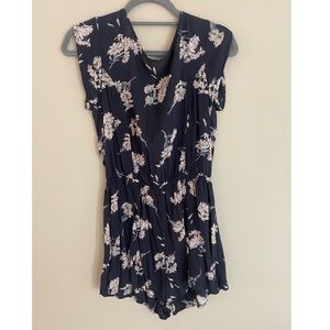 Billabong Floral Romper - Lace Up Back